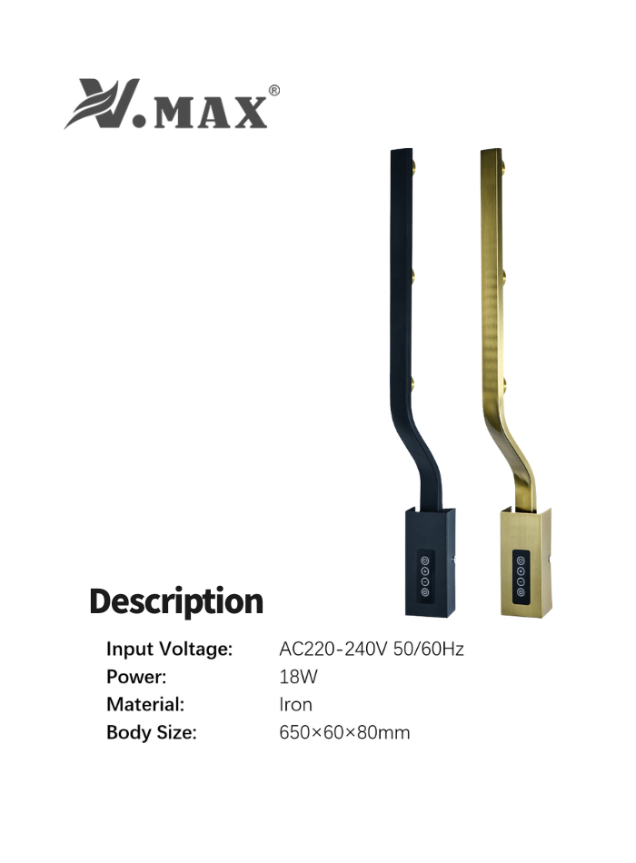 Modern LED Wall Light with Touch Control