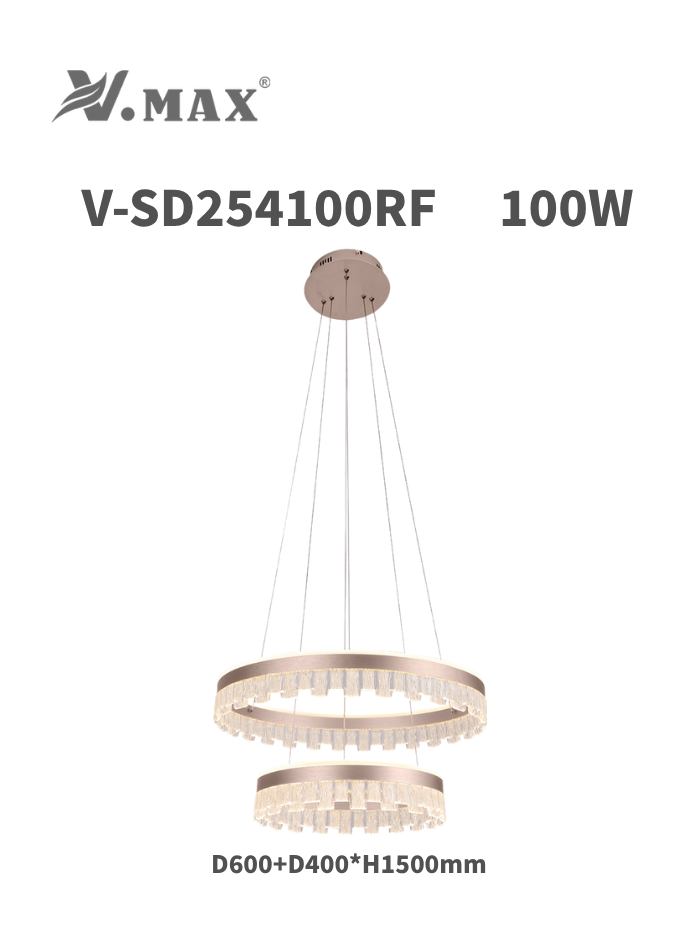 Modern LED Pendant Light for Living Room & Bedroom – 3 Color Modes, No Flicker, Soft Bright Lighting