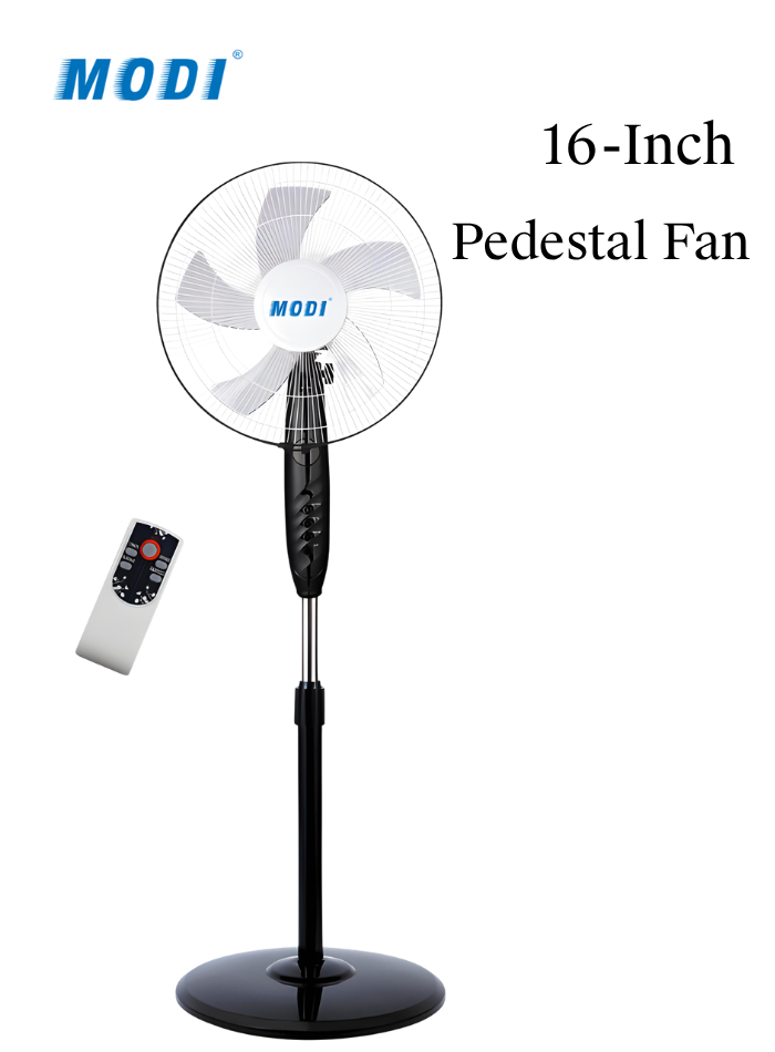 16 inch pedestal fan with remote control adjustable standing fan Kuwait مروحة أرضية 16 بوصة مع ريموت كنترول