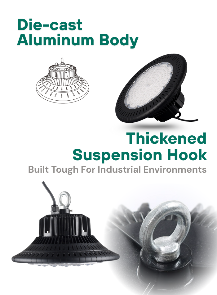 UFO LED High Bay Light – Industrial Lighting for Factory, Warehouse, and Workshop