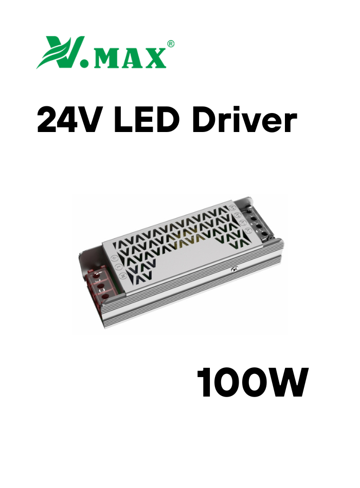 100W 24V LED Driver for LED strips and modules