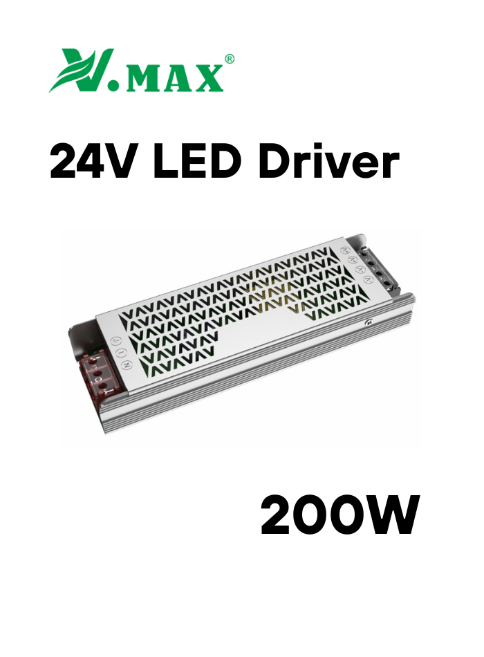 200W 24V LED Driver for LED strips and modules