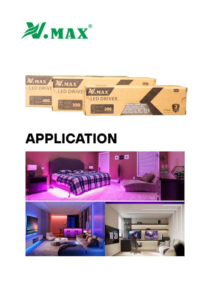 High-efficiency 24V LED Driver with stable power and safe operation for LED lights