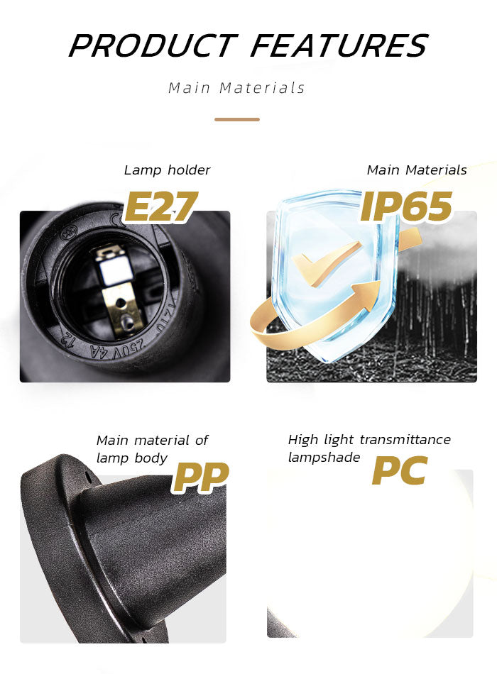 Outdoor Waterproof Round Pillar Lamp, Outdoor Landscape Lamp, Gate Pillar Lamp, Main Entrance Lamp,