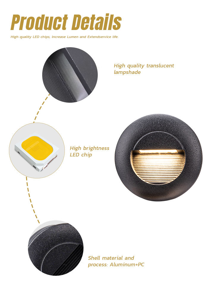 LED Recessed Floor Light Household Staircase light