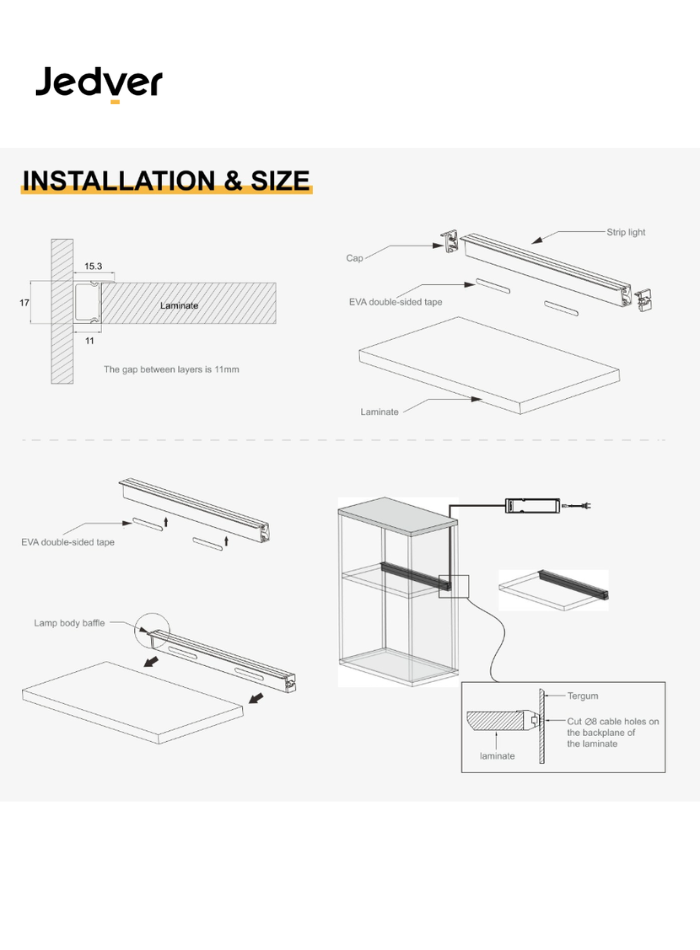 إضاءة خزانة LED فاخرة قابلة للتعتيم، إضاءة ناعمة خالية من الوهج للفيلات الحديثة، 2 متر