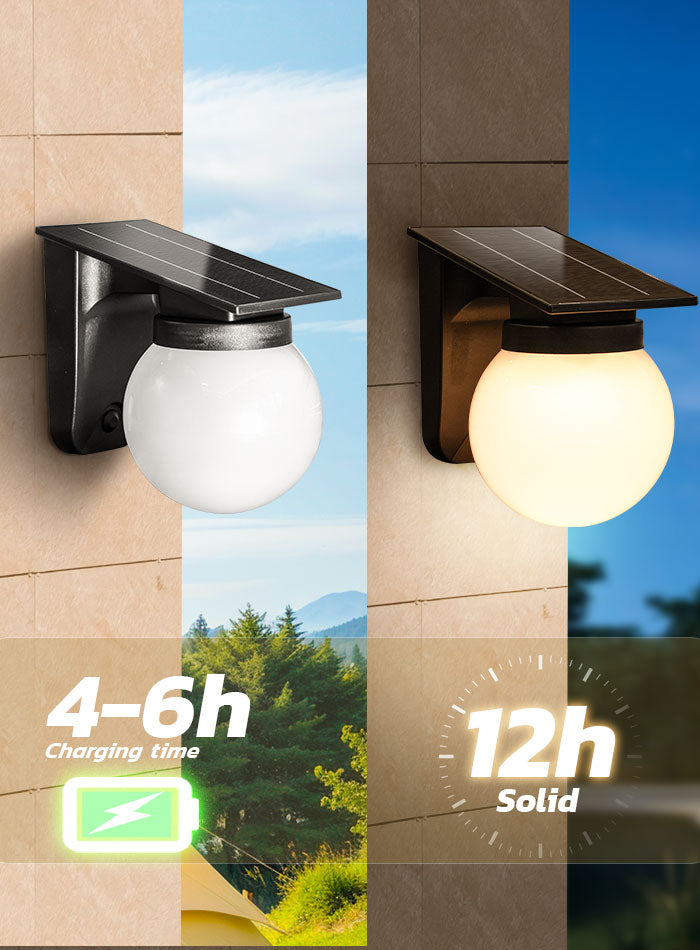 Super Bright Solar Outdoor Wall Light for Garden and Yard – Decorative Wall-Mounted Lamp for Villa Entrance Gate Pillars