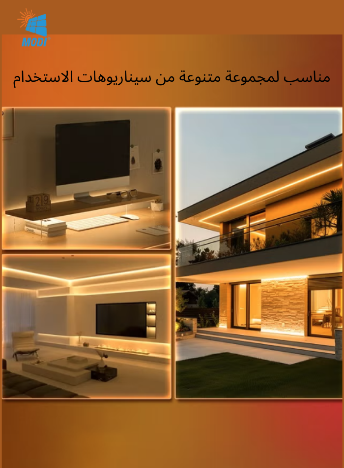 3M USB LED Strip Lights – Warm White LED Desk Light Strip for Home & Office