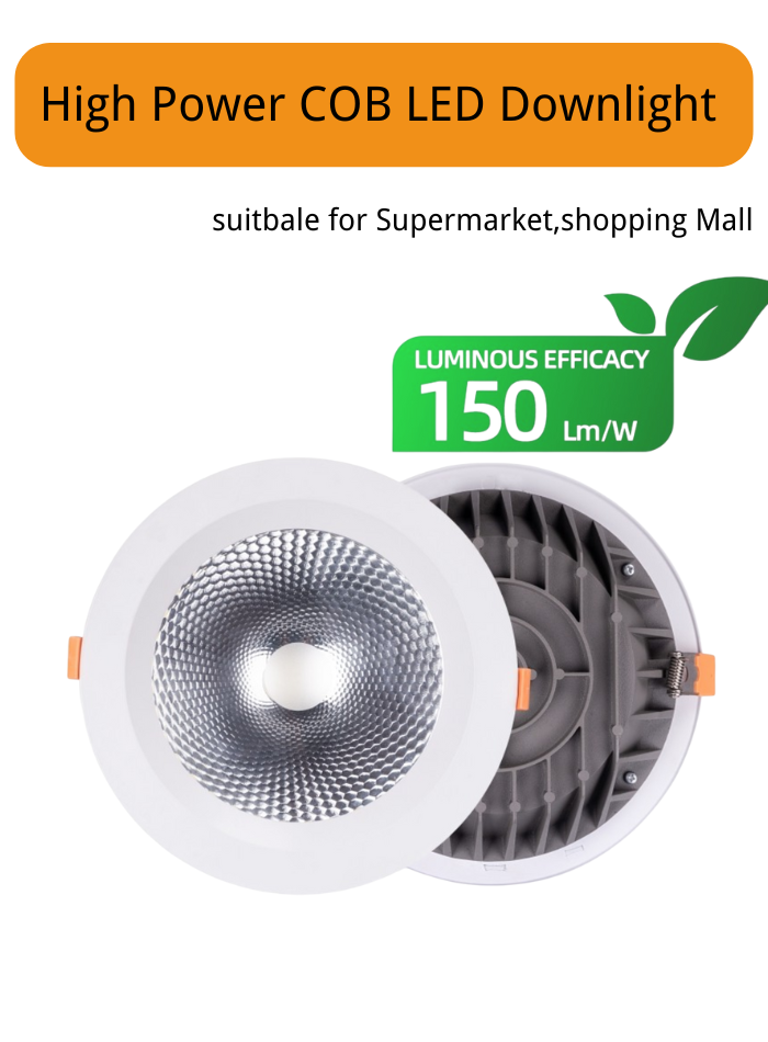 40W LED downlight with honeycomb reflector for commercial lighting