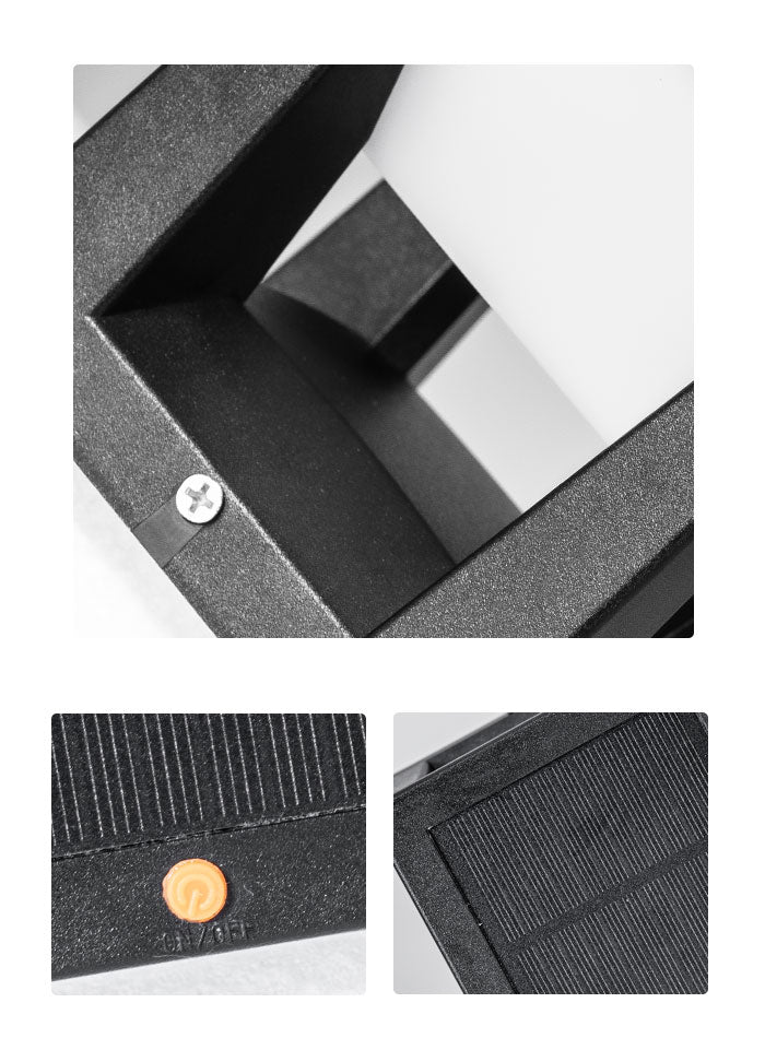 Solar-Powered Adjustable Color Temperature Column Light for Gardens & Villas