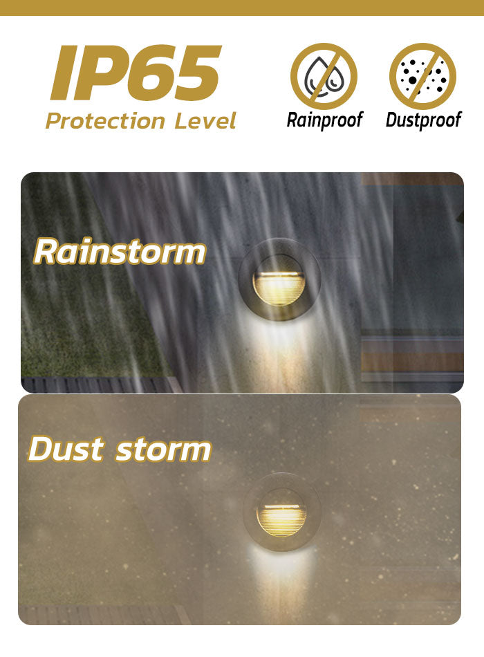 إضاءة أرضية LED مدمجة لإضاءة الدرج المنزلي