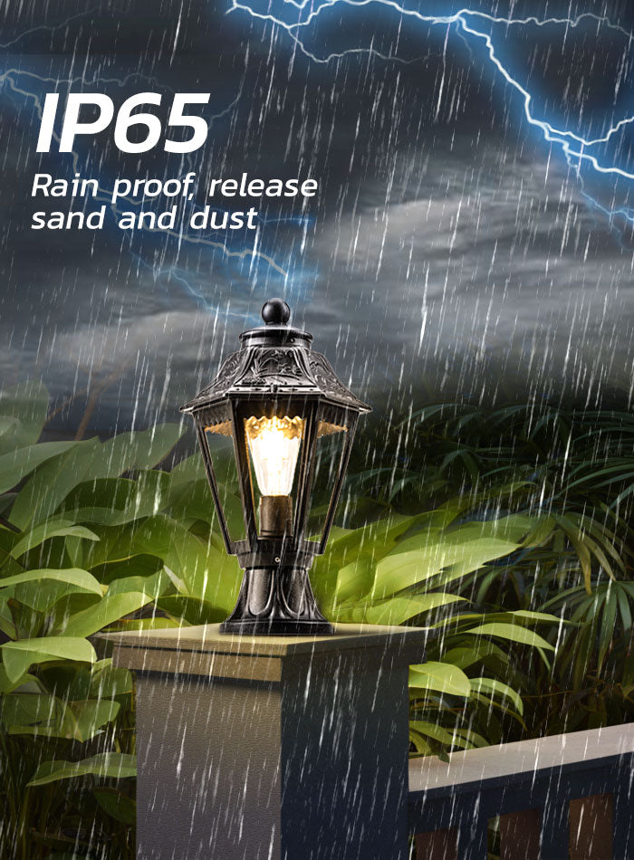 Waterproof Outdoor Column Lights for Villas in Kuwait – Elegant Gate & Garden Lighting