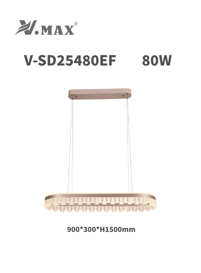 Modern LED Pendant Light for Living Room & Bedroom – 3 Color Modes, No Flicker, Soft Bright Lighting