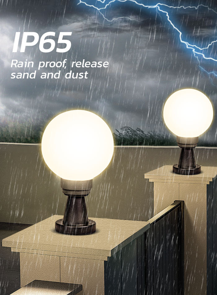 Outdoor Waterproof Round Pillar Lamp, Outdoor Landscape Lamp, Gate Pillar Lamp, Main Entrance Lamp,