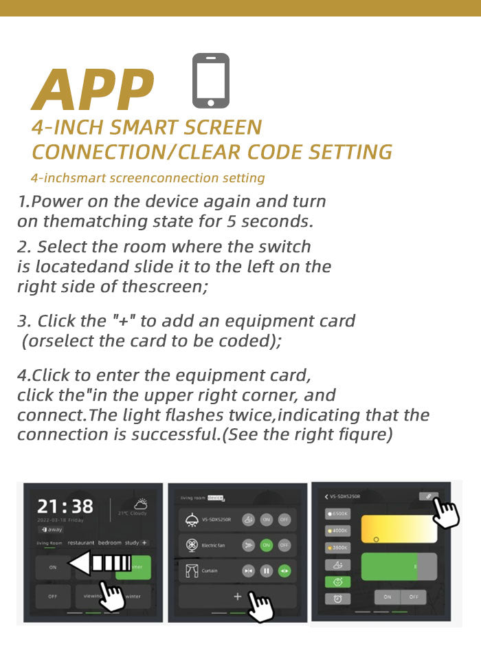Smart ceiling light Stepless Dimming & Color Temperature Adjustment
