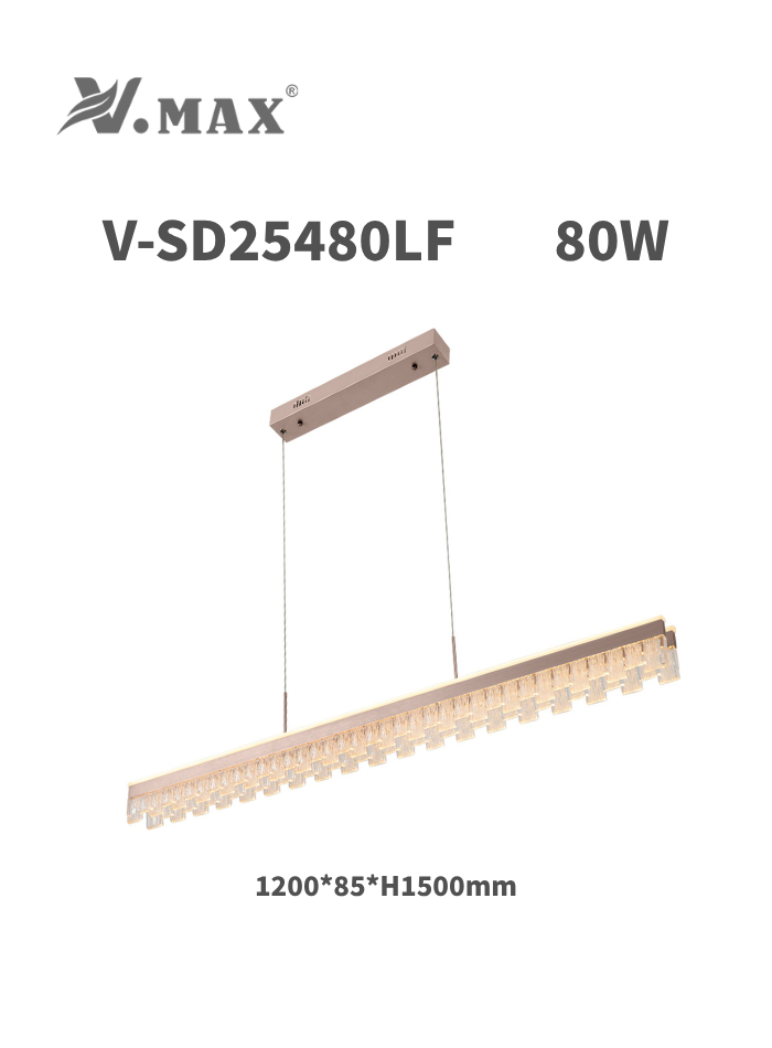 Modern LED Pendant Light for Living Room & Bedroom – 3 Color Modes, No Flicker, Soft Bright Lighting