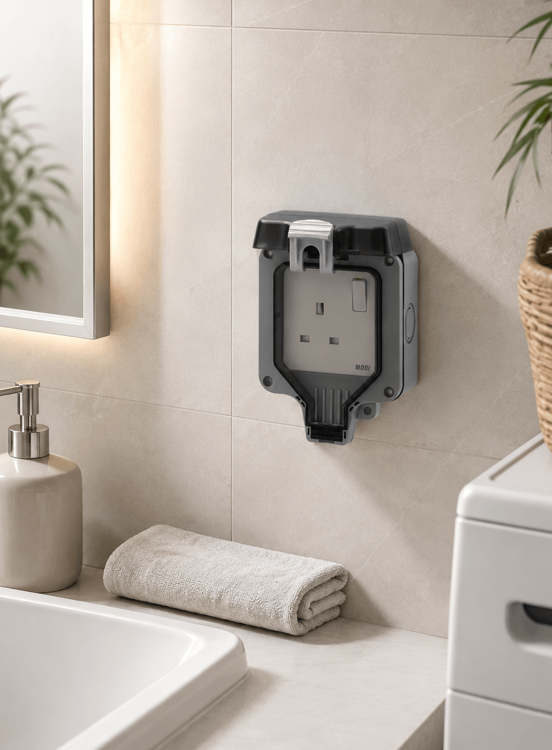 IP66 Waterproof Wall Socket 13A 220V – Single / Double Outdoor Socket