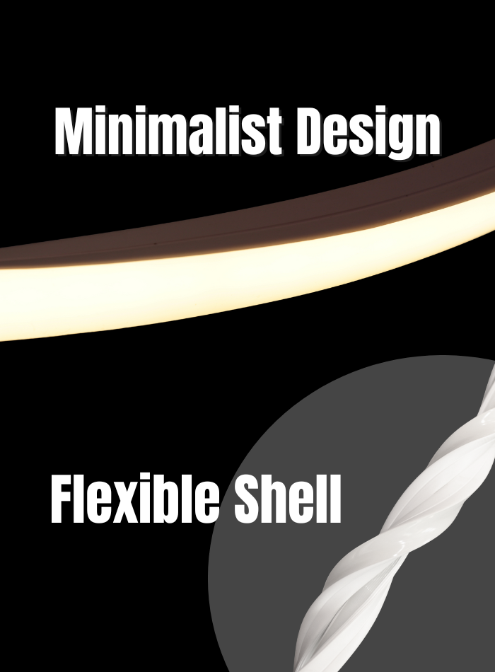 شريط إضاءة LED - إضاءة LED 220 فولت للاستخدام الداخلي والخارجي - 50 مترًا/لفة