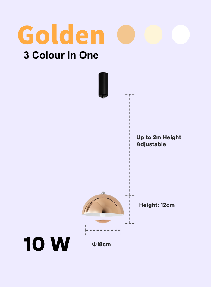 Hand-sensing Pendant Light for Bedroom, Dining Room, Bar, and Hotel — Adjustable Up-and-Down Bedside Mini Pendant Lamp