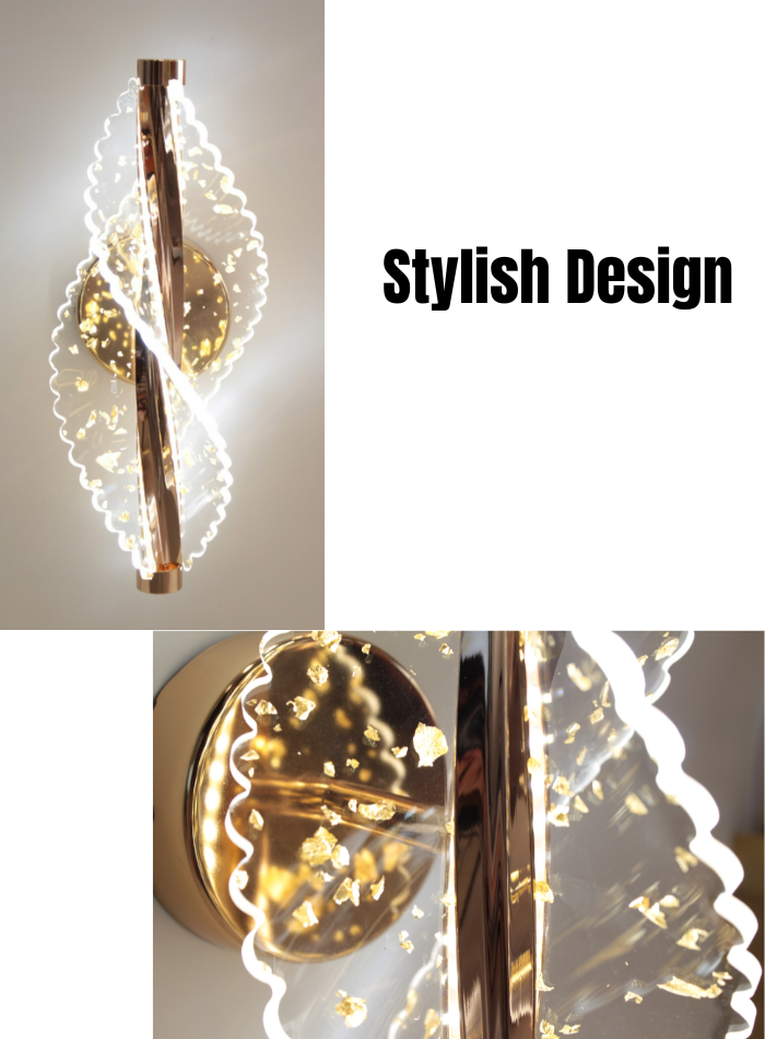 مصباح حائط أكريليك حديث بإضاءة LED لغرفة النوم في الكويت