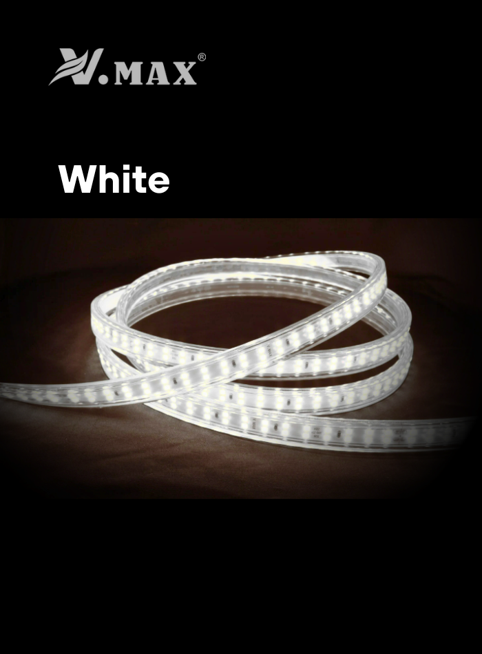 220V Double Line LED Strip Light – 3 Color Options | Indoor & Outdoor Use