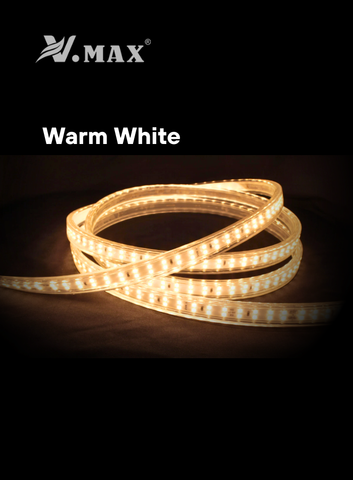220V Double Line LED Strip Light – 3 Color Options | Indoor & Outdoor Use