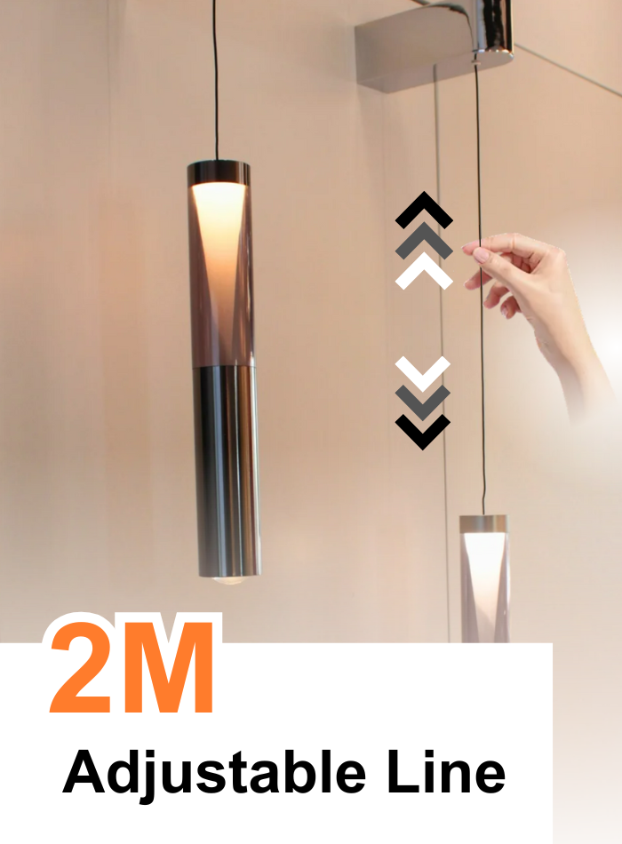 مصباح معلق قابل للتعديل حتى 2 متر لغرفة المعيشة