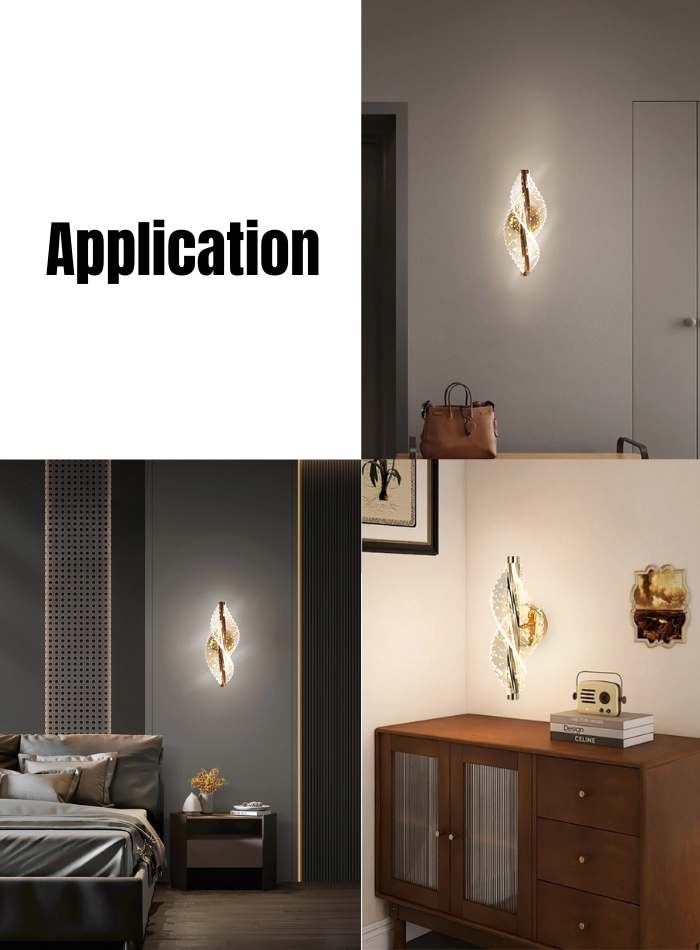 مصباح حائطي LED للغرف والممرات مع تصميم عصري ومواد عالية الجودة