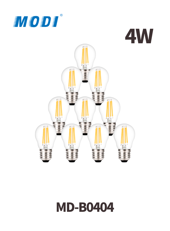 4W Clear Lamp with warm LED light, perfect for home and café lighting, fast delivery in Kuwait