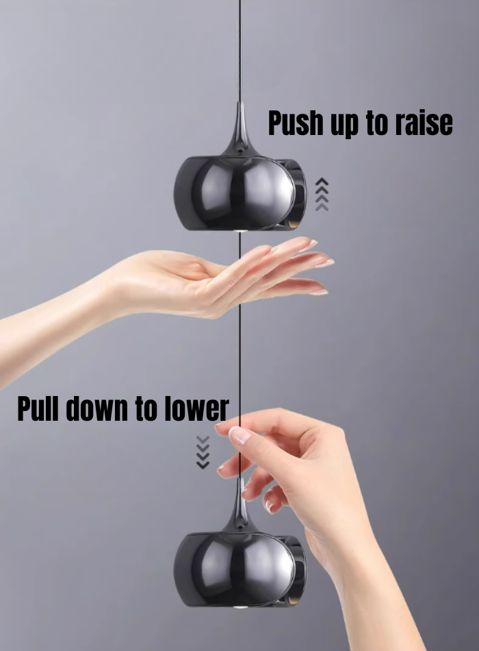 Stylish 10W dimmable LED hanging pendant lamp, perfect for bedroom bedside lighting, cafés and modern interiors in Kuwait