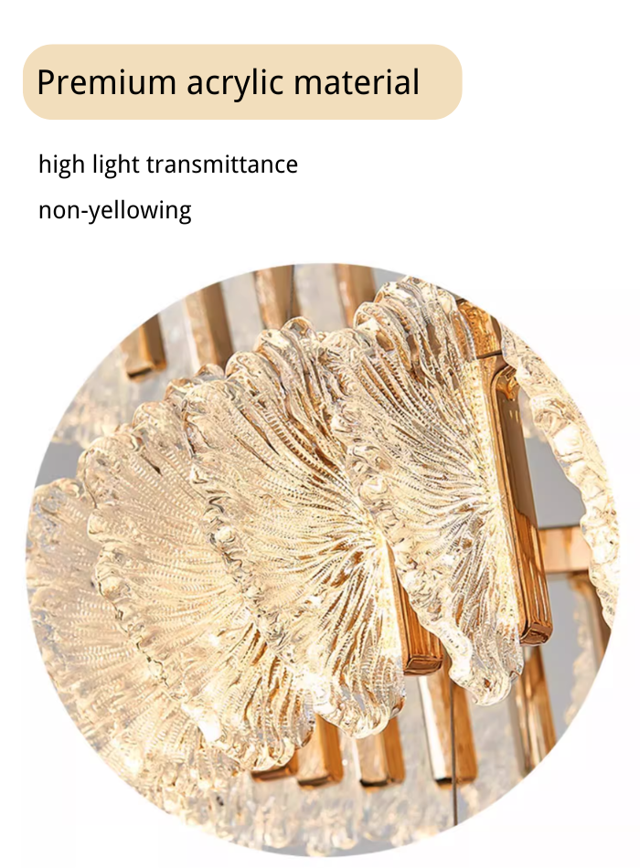 ثريا سقف كريستالية أنيقة بعمر طويل