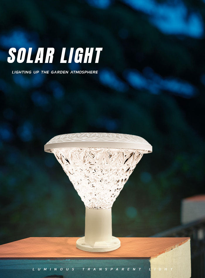 Outdoor solar wall light for villas and fences with long battery life and 3 color settings