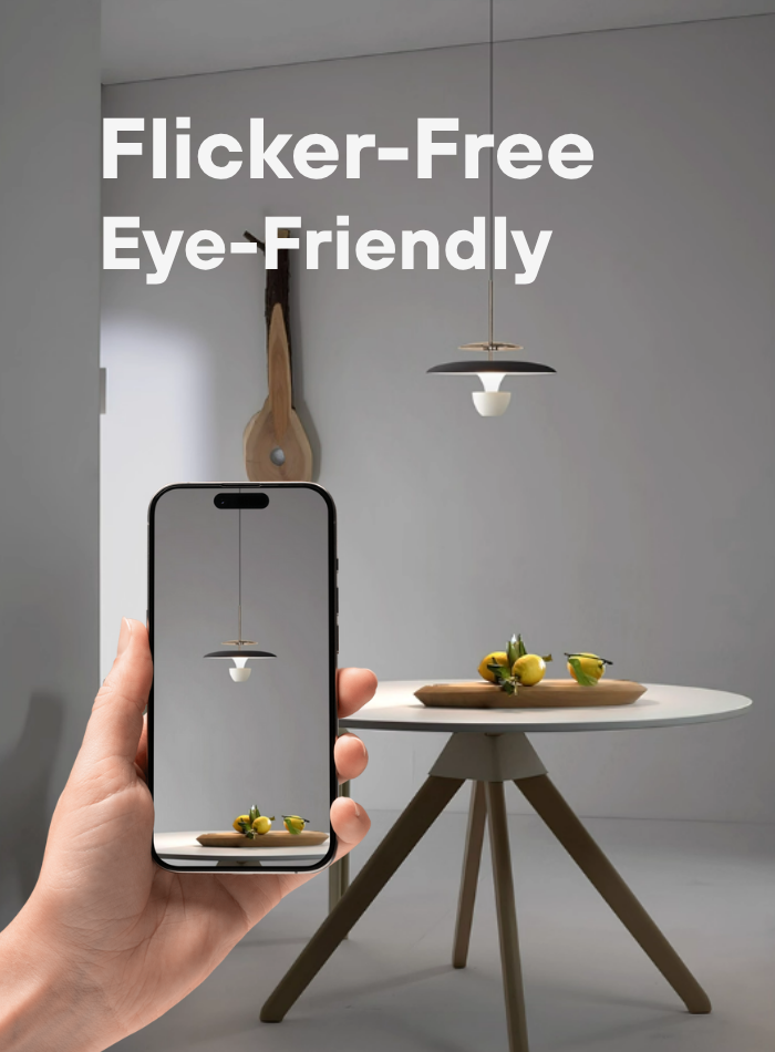 Flicker-free modern pendant light – safe for eyes and stylish for interiors