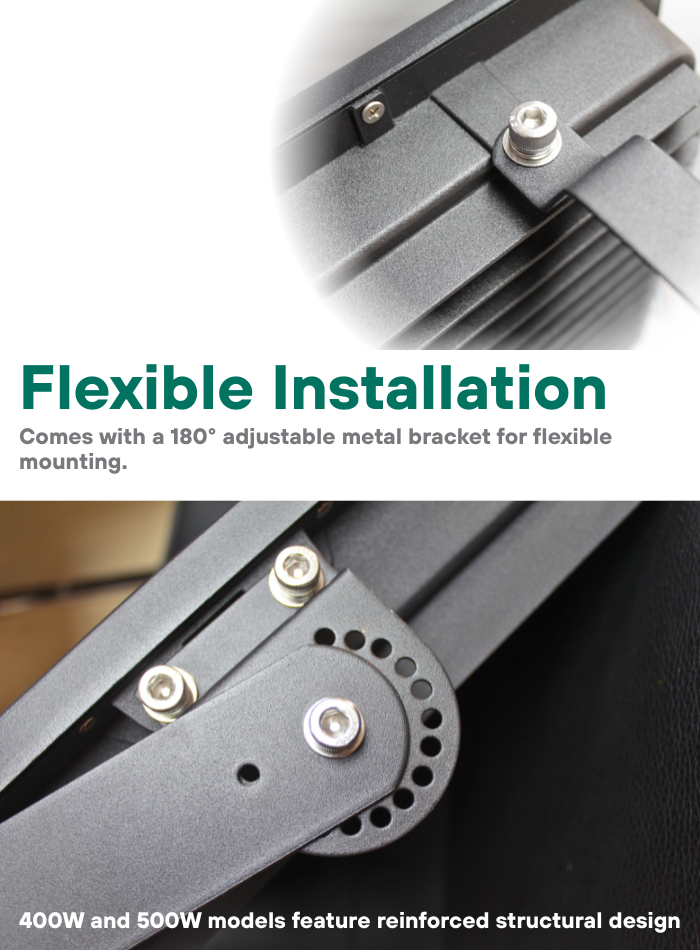 كشاف LED عالي الطاقة IP66 - إضاءة خارجية للفلل ومواقع البناء والملاعب الرياضية