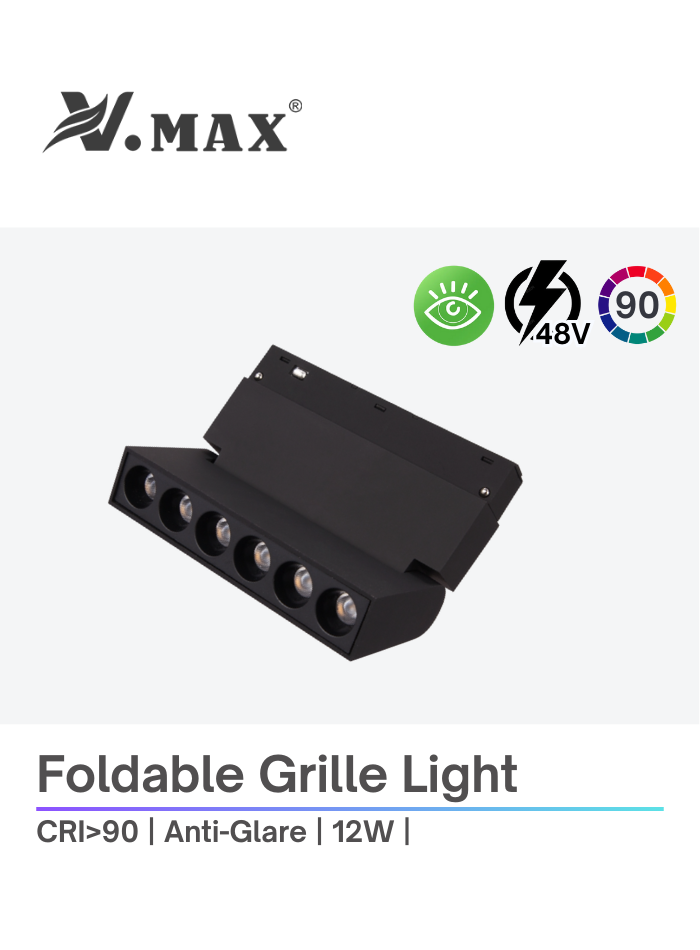 كشاف شبكي مغناطيسي قابل للطي للإضاءة العصرية على السقف