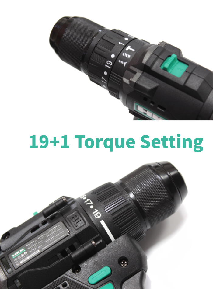 HKK cordless brushless drill with fast heat dissipation design