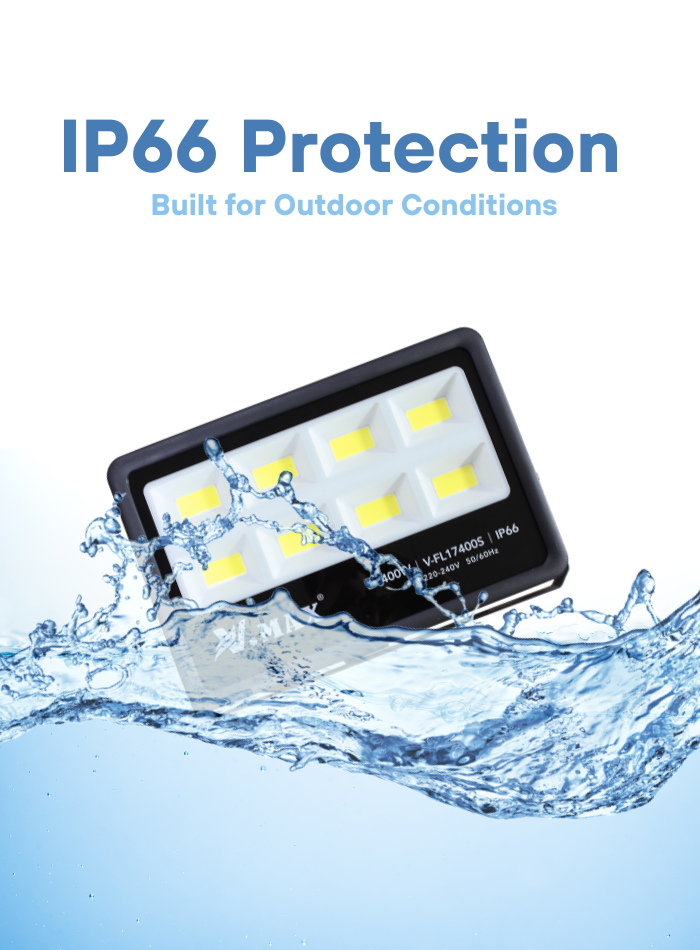 Outdoor IP66 LED flood light for villas, construction sites, and sports fields