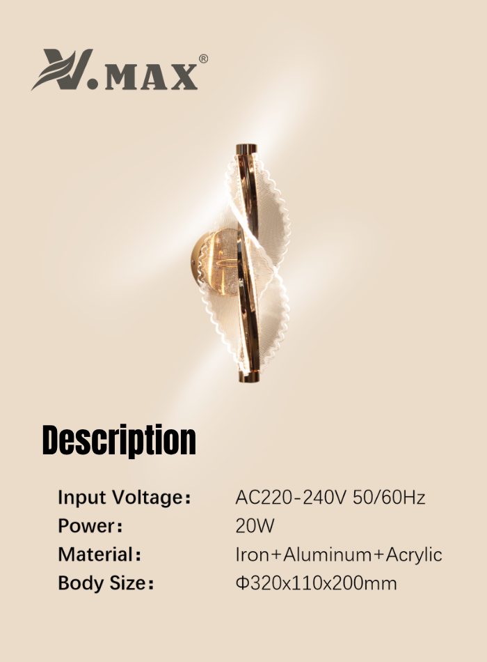 10W LED wall light with 3 color modes, modern home LED lighting, fast delivery in Kuwait