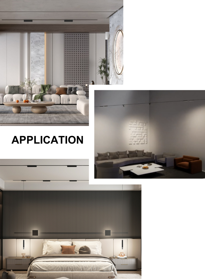 Magnetic grille light for cabinets, living rooms, and display areas, anti-glare and flicker-free