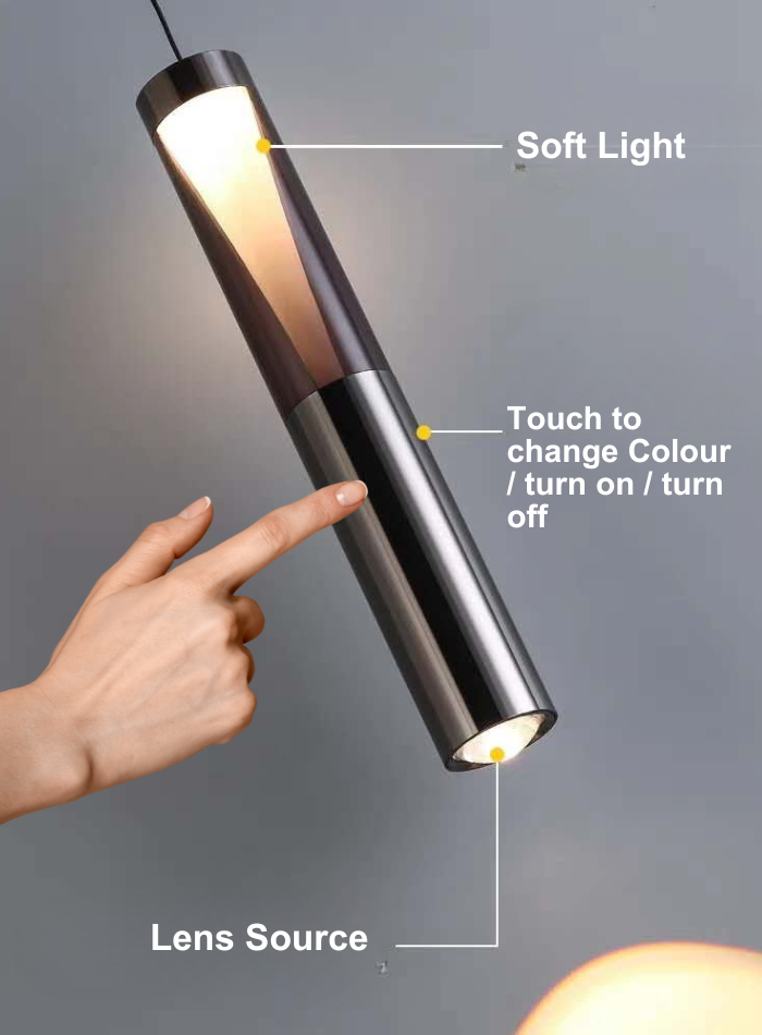 مصباح معلق حديث 2025 لغرفة النوم بتصميم فاخر بسيط