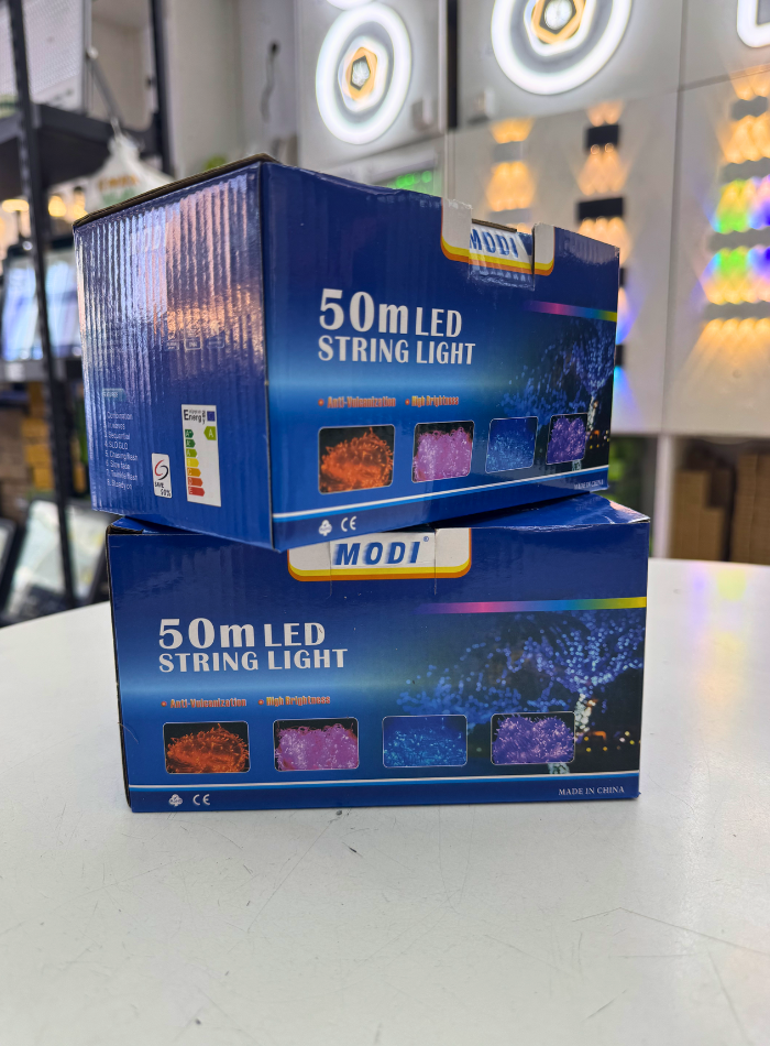 Multi-color 50m LED fairy lights string for home, garden, and event decoration