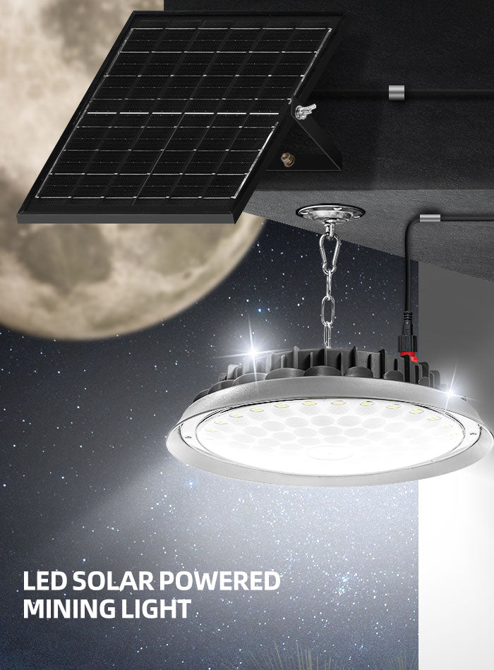 6500K daylight solar LED high bay light ideal for industrial areas in Kuwait