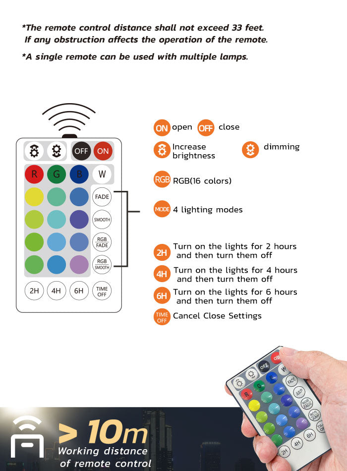 Solar-powered RGB pool light with remote control for easy color and mode adjustment