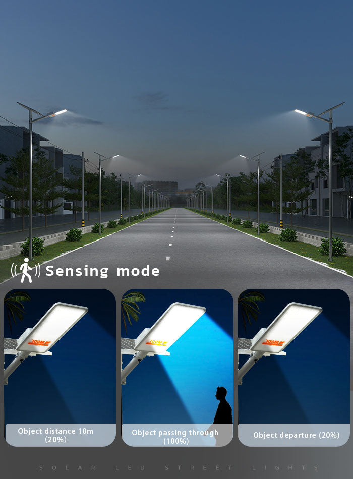 6500K daylight Solar Street Light in Kuwait, extra-large size and long battery life for outdoor lighting