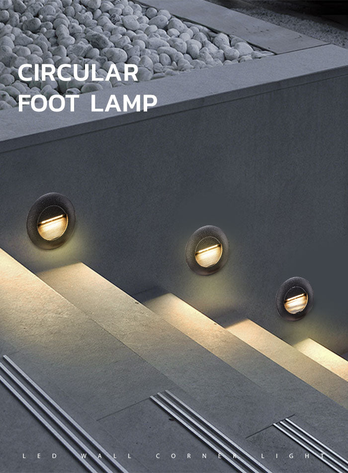 3000K Warm White LED Step Light – Energy-Efficient Recessed Lighting for Indoor & Outdoor Use