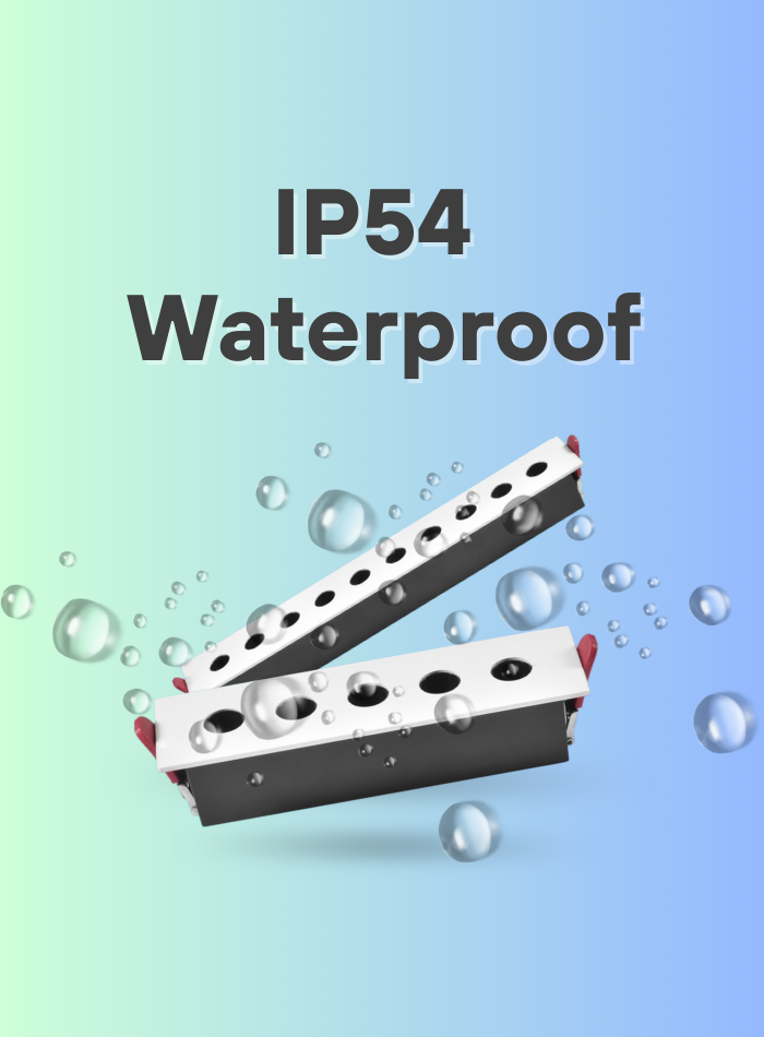 Waterproof IP54 LED grille light, durable design for modern interiors
