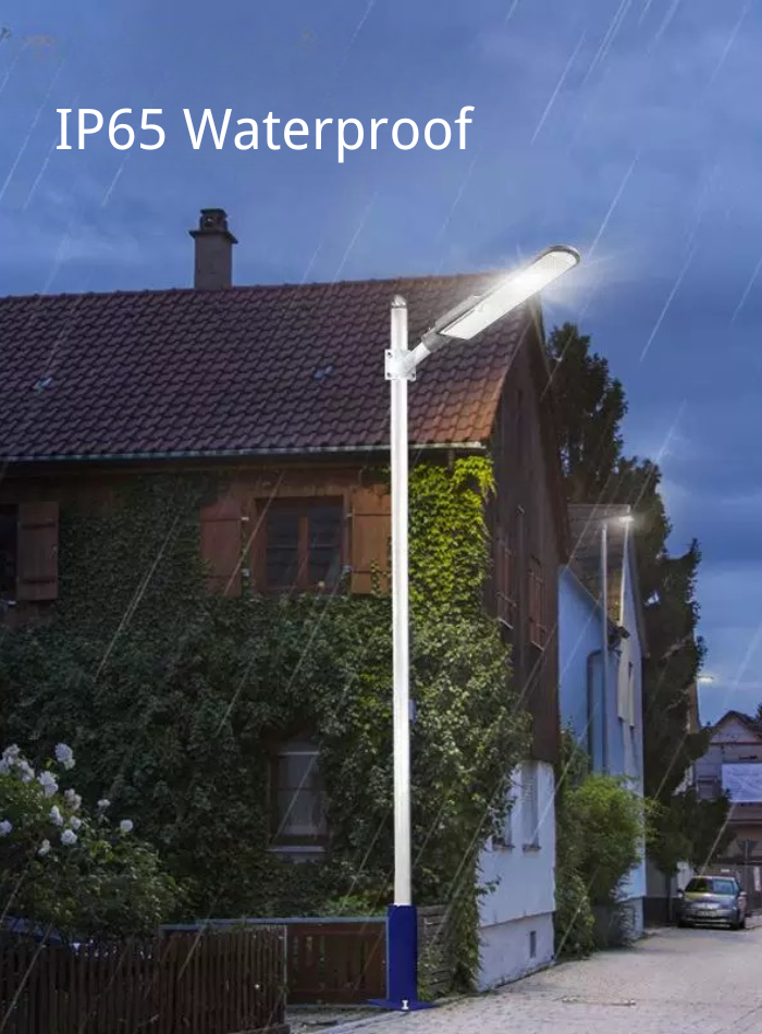 Waterproof LED street light ideal for parking lots, roads, and outdoor areas in Kuwait.