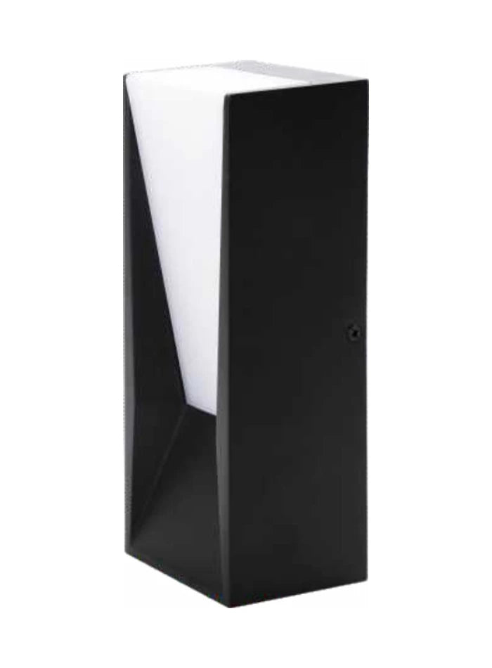 Original VMAX V-WL35818L black wall light showing diffuser, side screw and lower housing