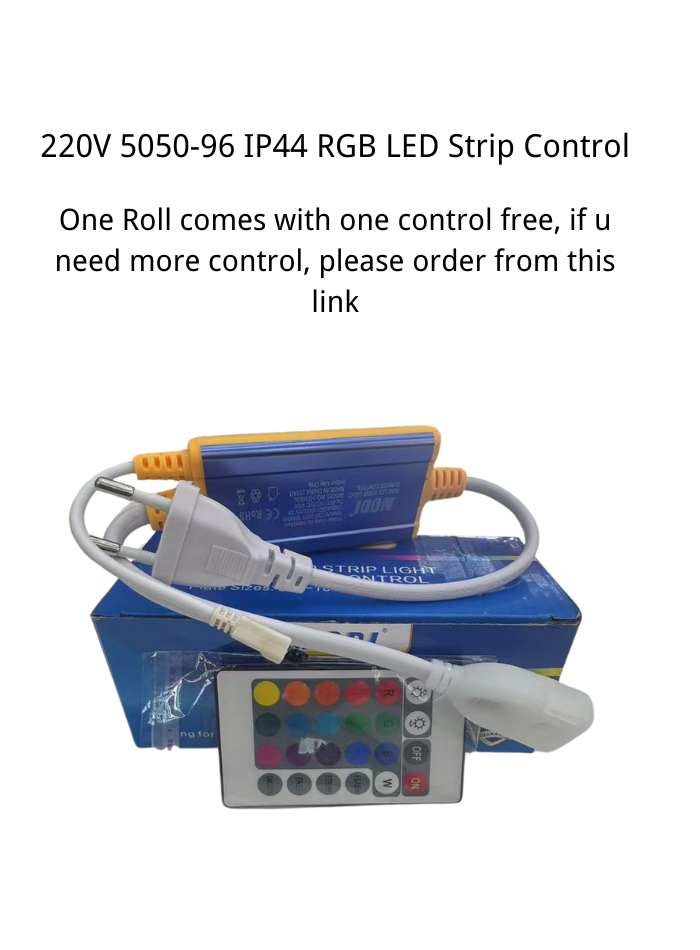 220V RGB LED strip with remote control for dynamic ambiance in Kuwaiti homes