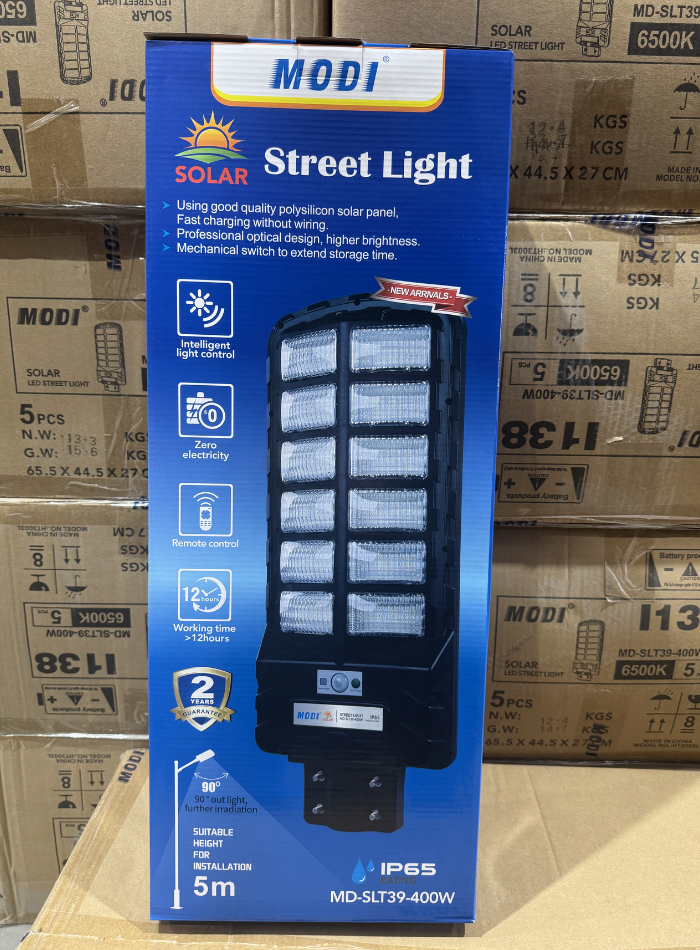 400W solar LED street light packaging Kuwait